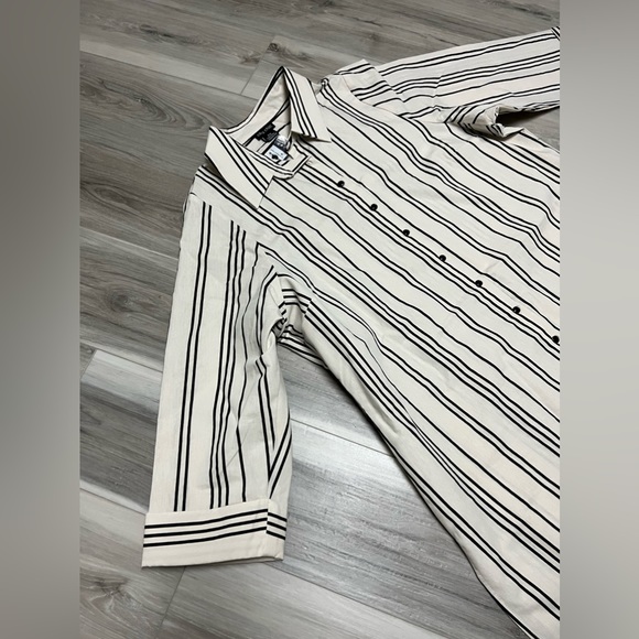 Cream & black tunic city chic - Picture 3 of 7